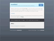 Tablet Screenshot of novalidate.com